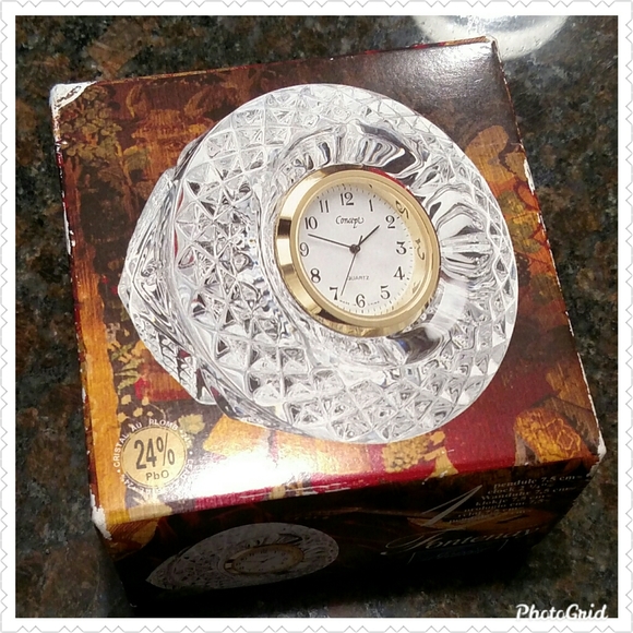 Cristal D'arques Fonteney Clock - Picture 3 of 4